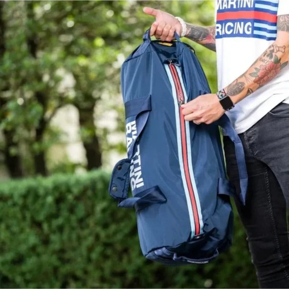 NWOT Porsche Sports Bag Martini Racing Collection Duffel